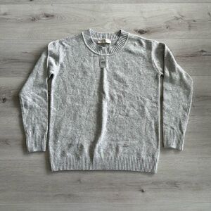 Loft Everyday Sweater Grey with rainbow speckles S‎ NWT